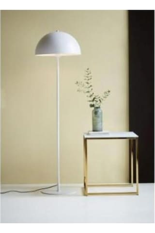 Mylights Modern Metal Mat Beyaz Lambader Köşe Lambası En 40 C Siyah