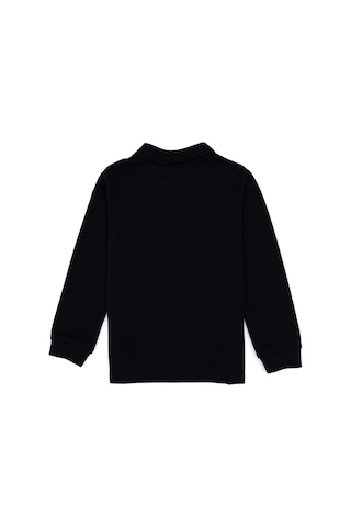 U.S. Polo Assn. Erkek Çocuk Siyah Basic Polo Yaka Sweatshirt 50307821-VR046
