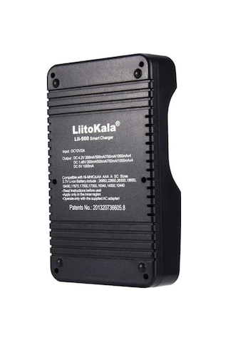 Dancemonkey Liitokala Lii-500 4 Yuvalı Pil Şarj Cihazı + 2a Adaptör + Araç Şarj Cihazı Siyah Abd Tak