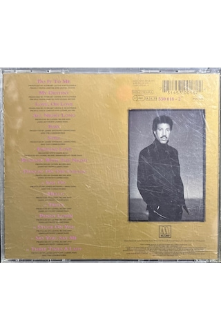 Müzik Cd Sidir - Plak Değildir Cd Lionel Richie Back To Front C