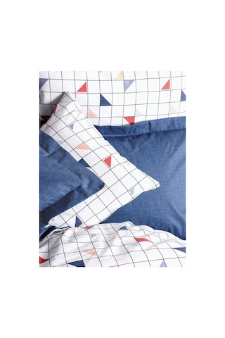 Cotton Box Minimal Çift Kişilik Nevresim Takımı Stew Mavi