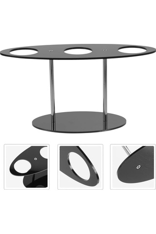 Cbtx Yx035 Akrilik Dondurma Külahı Rafı Dondurma Standı Siyah