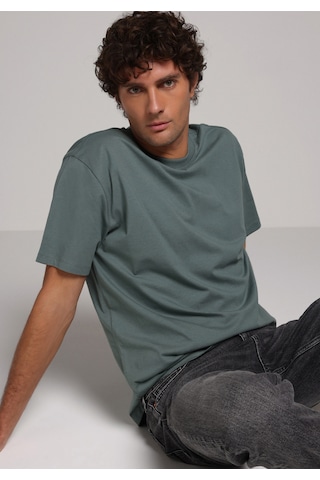 Colin's Colins Comfort Fit Yuvarlak Yaka Düz Erkek Yeşil Kısa Kol Tişört Cl1073965 Q1.v1 Sgr Silver Green