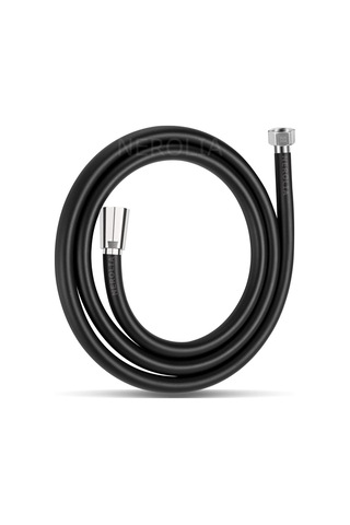 Siyah Pvc Duş Hortumu Ultra Dayanıklı Spirali Çok Renkli