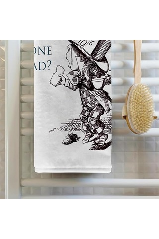 Ayrex 3d Rose Hatter Have I Gone Mad Alice İn Wonderland El/spor Havlusu, 15 X 22 Diğer