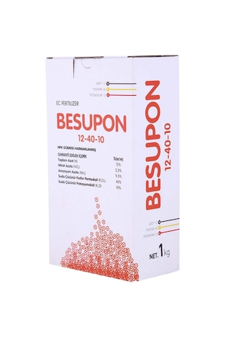 Besupon 12-40-10 Npk Gübresi Harmanlanmış 1 Kg 1 KG