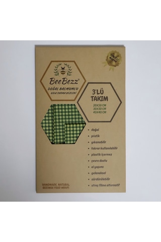 Beebezz 3'lü Set / Pitikare Yeşil Pitikare Yeşil