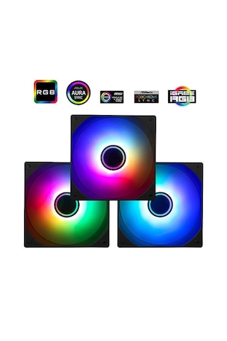 Thermalright Tl-c12b-s V3 Argb 120mm Siyah 3 Lü Kasa Fanı