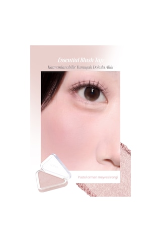 Katmanlanabilir Yumuşak Dokulu Kadife Bitişli Allık Clıo Essential Blush Tap M106 Muted Berry
