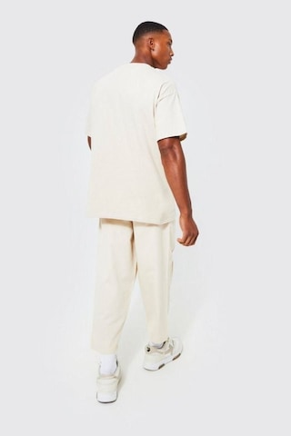 Altamira Unisex Bej Barcelona Baskılı Oversize Tshirt 001