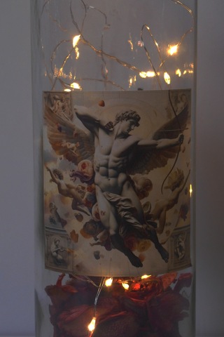 Eros Temalı Hediyelik Led Işıklı Şişe No1