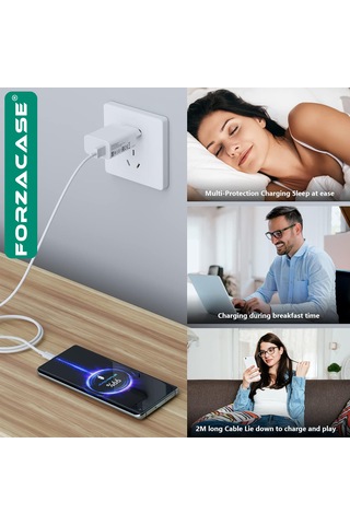 Forzacase 120w Type-c Usb Şarj Cihazı Adaptör Kablo Set - Fc1025