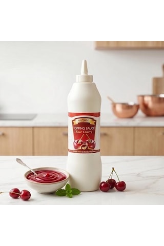 Vizyon Vişne Aromalı Dondurma Ve Toppıng Sos 1 Kg