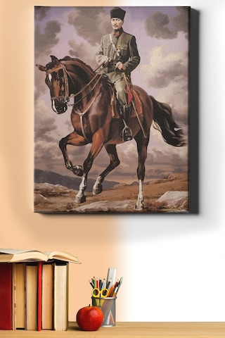 Webstyle Atatürk Sayılarla Boyama Seti Kasnaklı 50x65