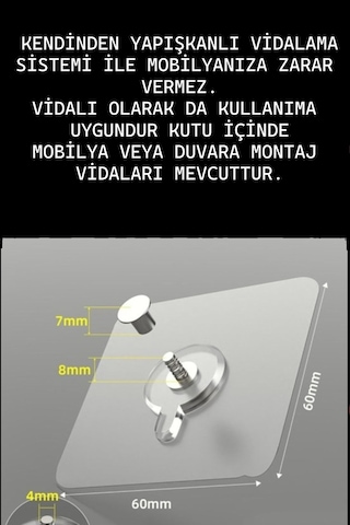 Y Tipi Mobilyaya Kendinden Yapışkanlı Lcd Tv Askısı Sabitleme Çoçuk Deprem Koruma Güvenlik Kemeri