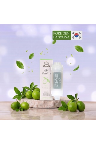 Spavely Duş Filtresi Gül Esanslı - Premium Aromaterapik Klor Ve Kireç Karşıtı, Kokulu, C Vitaminli 200 Ml Limon