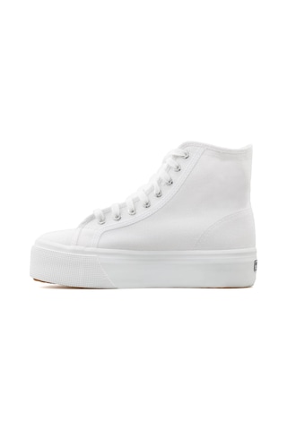 Superga 2708 Hi Top Kadın Günlük Ayakkabı S41273w-901-sp Beyaz Siyah