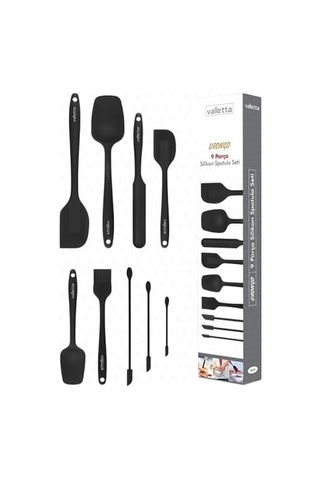 Vlt1170 Drongo 9'lu Spatula Set Siyah 0