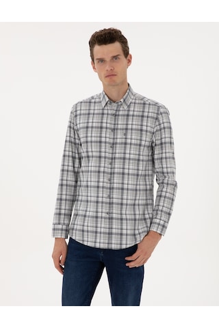Pierre Cardin Erkek Lacivert Gömlek Desenli 50316754-vr033 Lacivert