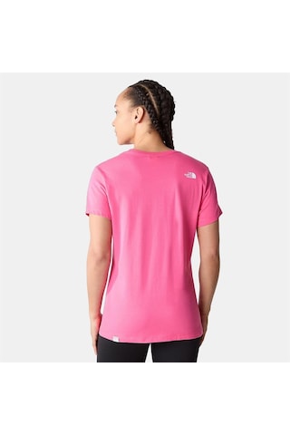 The North Face W S/s Simple Dome Tee Kadın Tişört Nf0a4t1an161-x Pembe