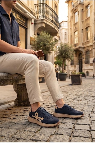 Fort Noka Cameron Anatomik Rahat Sneaker Erkek Spor Ayakkabı Lacivert