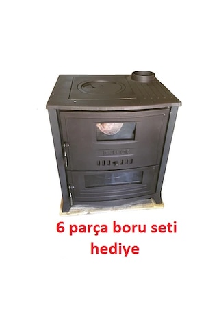 Rekor Amisos Döküm Karadeniz Şömine Kuzine Fırınlı Uyuyan Soba