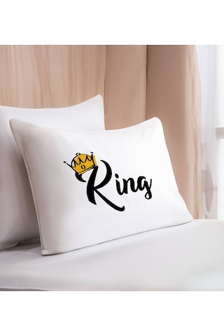 Bk Gift Eğlenceli Tasarımlı Pamuklu Yastık Kılıfı-6 50x70cm , Sevgiliye , Ev si, Tasarım Ev Tekstili