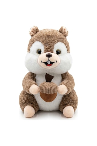 Peluş Sincap 35 Cm Büyük Boy Yumuşak Doku Ve Sevimli Tasarım
