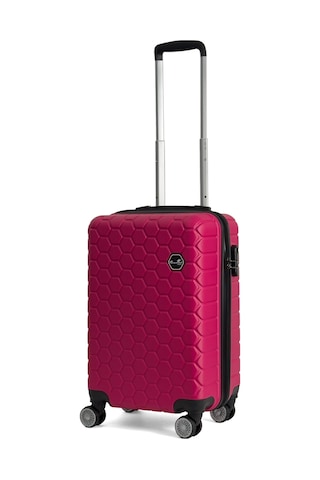 Reymond Luggage Altıgen Abs Seyahat Valizi, Kabin Boy Fuşya