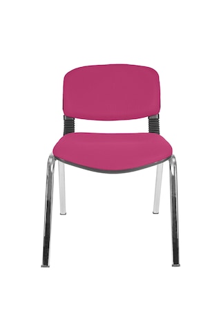 Gizmomobilya Gizmo Ofis Bekleme Misafir Koltuğu Mk1100 Form Döşemeli Pembe