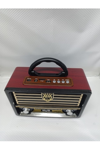 Meier M-113 Bt Usb/sd/mp3 Bluetooth Şarjlı Nostaljik Radyo - Kahverengi Nostaljik- Tek Ebat