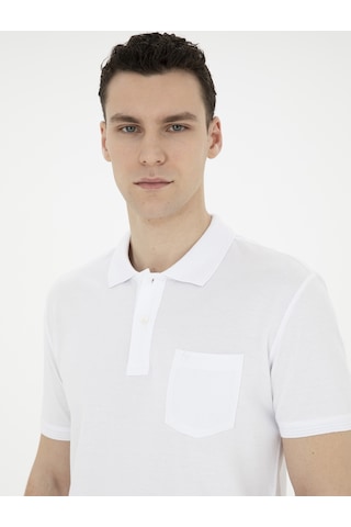 Pierre Cardin Erkek Beyaz Tişört Basic 50280753-vr013 Beyaz