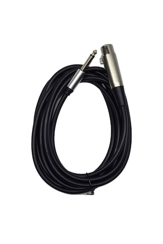 3 Metre 6.35 Mm To Xlr Erkek Ses Kablosu - Çivi Jak To Xlr Konnektör Mikser Ve Amfi Kablosu