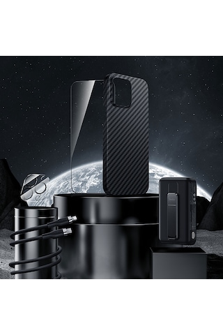 Apple Uyumlu iPhone 14 Pro Max Benks Grand Combo Yeni 5in1 Aksesuar Seti Kılıf-Ekran-Lens Koruyucu-Kablo-Powerbnk