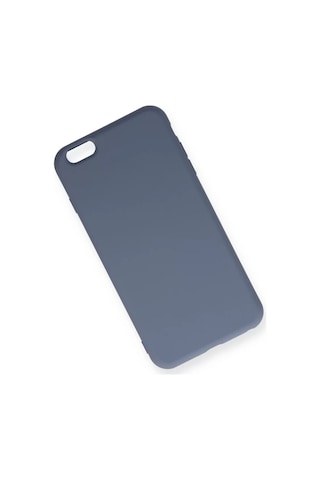 Newface Apple Uyumlu iPhone 6 Plus Kılıf Nano İçi Kadife Silikon - Gri Resimdeki