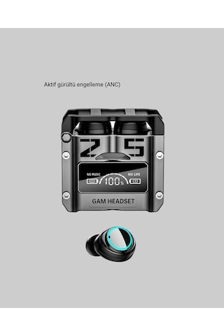 Kablosuz Bluetooth 5.3 Kulaklık Aktif Gürültü Engelleme Ve Gecikmesiz Oyun Modu Çok Renkli