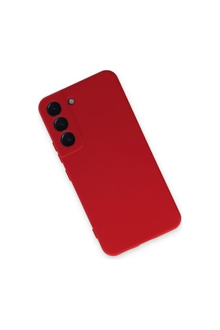 Samsung Galaxy S22 Ile Uyumlu Kılıf Nano Içi Kadife Kırmızı Renk Kamera Korumalı Silikon Kapak Col169794-kırmızı