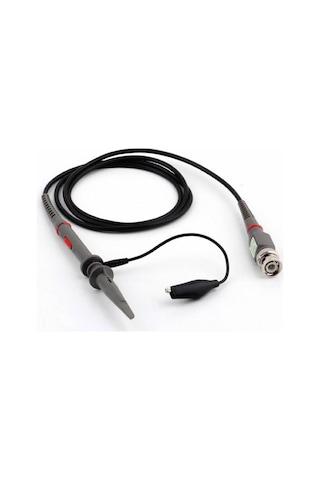 P6100 Osiloskop Probu 100mhz X1 X10 Kazanç Anahtarlı Dc 300 / 600v Catıı Bnc 1 Metre Kablo Skop