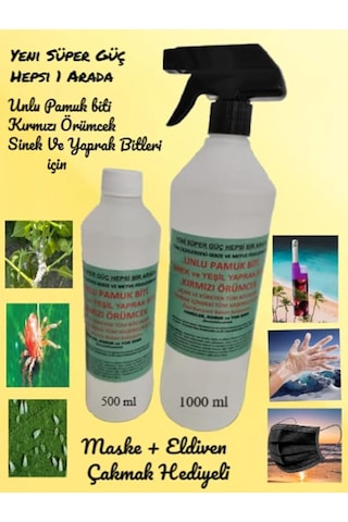 İlkadım Unlu Pamuk biti Yaprak Biti Kırmızı Örümcek için Genel Haşere İlacı 1500 ML