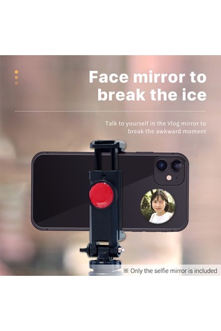 Springsun Selfie Çubuğu Telefon İçin Kompakt Yapışkanlı Ayna Metal Plakalar Selfie İphone Uyumlu Samsung Fotoğraf Video Selfie Vlog Aksesuarları İle