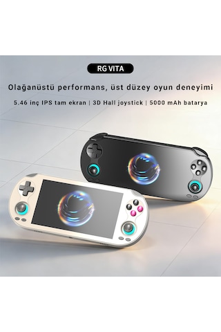 Anbernıc Rg Vıta Retro Oyun Konsolu 3gb Ram 64gb Android 12 Wifi Bluetooth Ips Ekran El Konsolu