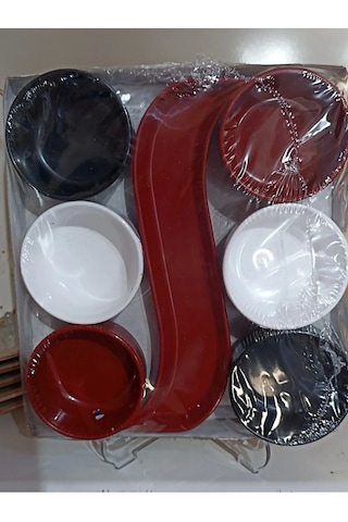 Kahvaltı Çerez Seti 7 Parça Akrilik Royaleks-m11325 Çok Renkli