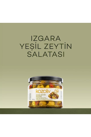 Kozoliv Zeytin Salatası Çekirdeksiz Izgara Doğal Yeşil Zeytin 290 G