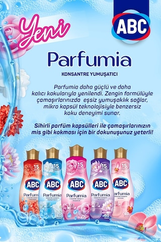 ABC Parfumia Tutkulu Dahlia Konsantre Çamaşır Yumuşatıcısı 1440 ML