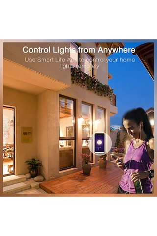 Wezone Tuya Wifi Akıllı Mum Ampulü 5w E12, Rgb Renk & Işık Şiddeti Ayarlanabilir, Alexa & Google Asistan Uyumlu