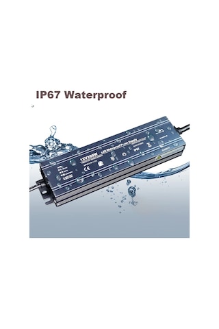 12v 200w Su Geçirmez Led Trafo - Ip67 Profesyonel Tip Şerit Led Ve Kamera Güç Kaynağı