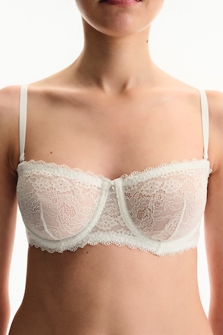 Penti Kırık Beyaz Lace Dantel Balenli Sütyen