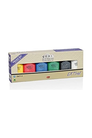 Boya 6x75 Ml Set Canlı Renkler Diğer