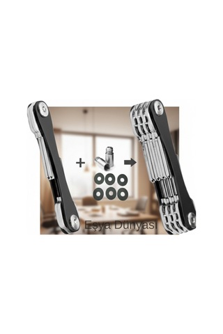 Pratik Akıllı Anahtarlık Anahtar Düzenleyici Aparat Kompakt Metal Gövdeli Anahtar Organizer Çok Renkli - 844988404 Çok Renkli