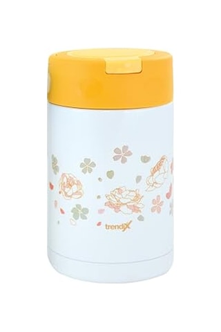 Trendix Çelik İçli Termos 500 Ml Turuncu Çelik Kaşık İle Tx-6129 Çok Renkli